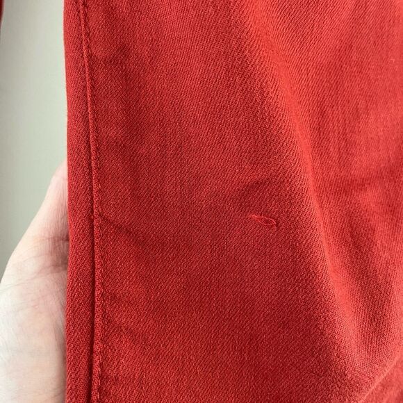 AG The Stevie Ankle Slim Straight Rust Jeans | Size 28R - Picture 10 of 10